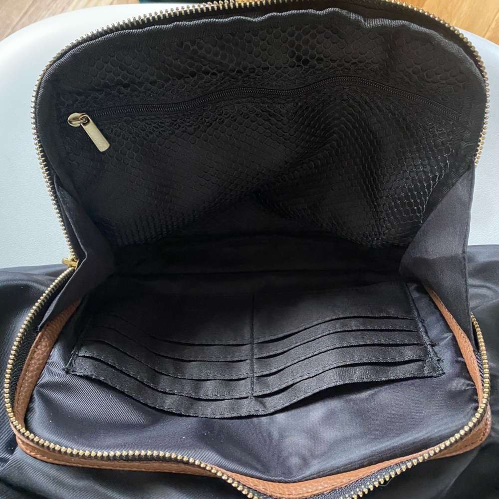 Black and Brown Tommy Bahama Nylon Work Tote Bag - Picture 3 of 8